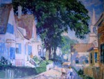 A Street in Provincetown by Gifford Beal, offset lithograph fine art reproduction