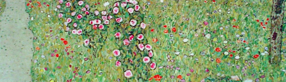 Orchard with Roses by Gustav Klimt