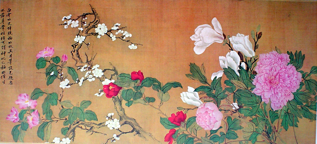 Camelias Plum Blossoms Peonies Magnolia by Yun Shou-p'ing