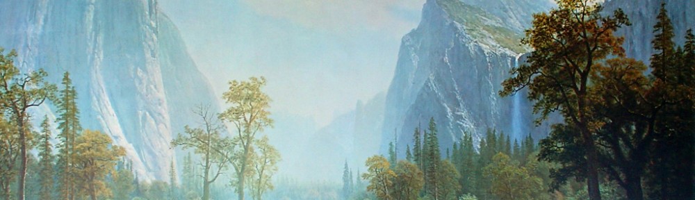 Looking Up The Yosemite Valley by Albert Bierstadt