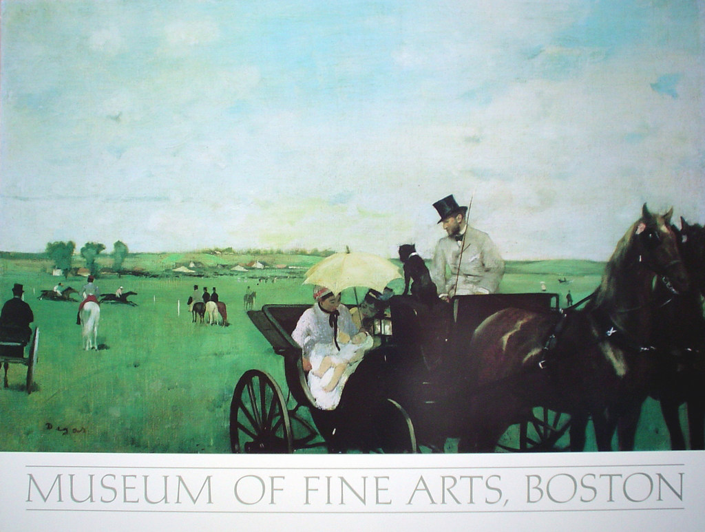 Carriage At The Races by Edgar Degas