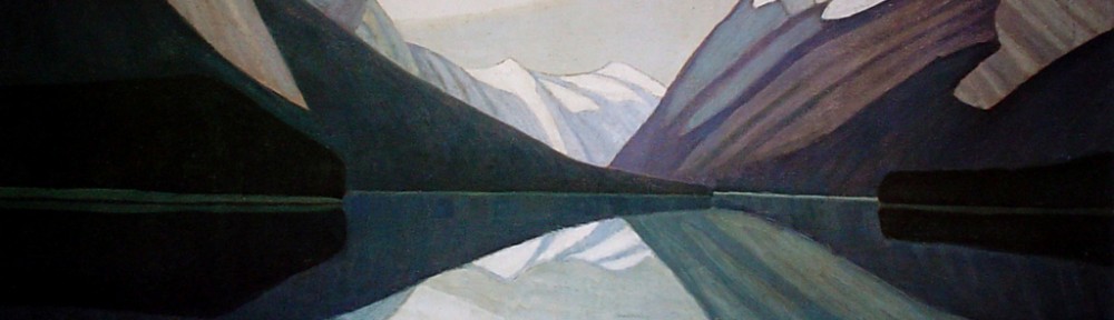Maligne Lake, Jasper Park by Lawren Harris - Group of Seven offset lithograph fine art print