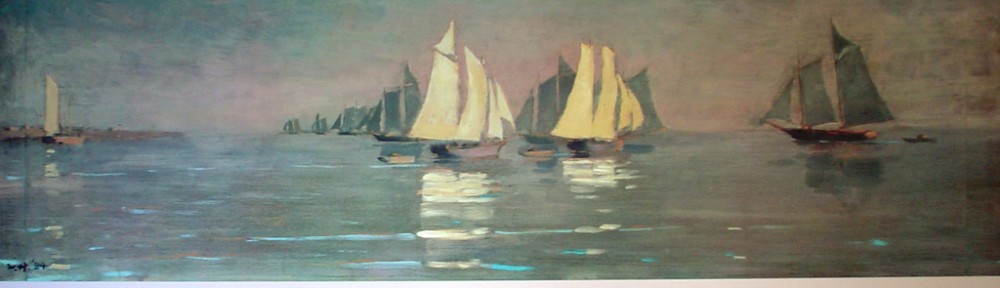 Prouts Neck Mackeral Fleet At Dawn by Winslow Homer