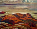 North Shore Lake Superior by AY Jackson - Group of Seven offset lithograph fine art print