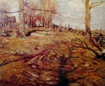 The Edge Of The Maple Wood by AY Jackson - Group of Seven offset lithograph fine art print