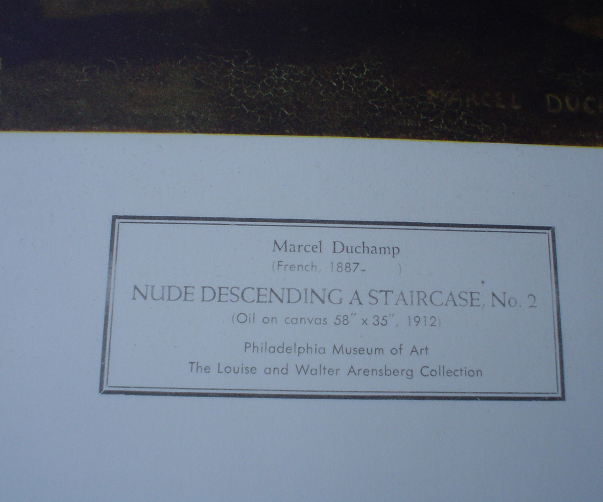 Nude Descending A Staircase, No. 2 by Marcel Duchamp (Detail 1) - collectible collotype fine art print