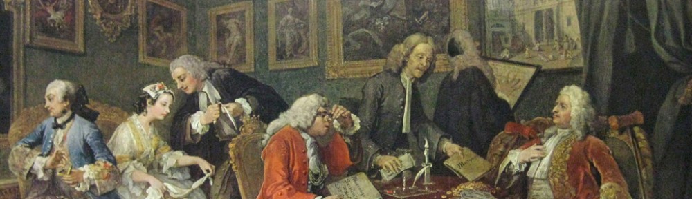 The Marriage Contract / Marriage A La Mode by William Hogarth - collectible collotype fine art print