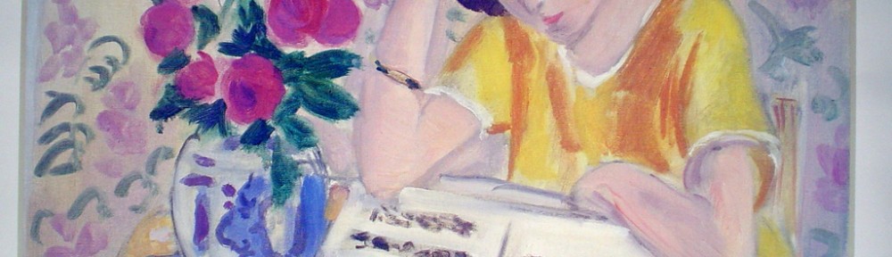 Girl Reading by Henri Matisse - offset lithograph fine art poster