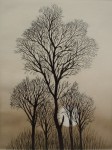 Full Moon Trees by Udo Nolte - original etching, signed and numbered 29/ 200
