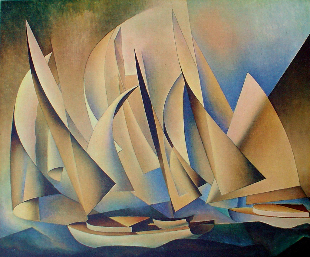 Pertaining To Yachts And Yachting by Charles Sheeler - collectible collotype fine art reproduction