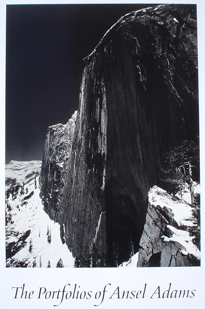 Monolith Face Of Half Dome by Ansel Adams - offset lithograph fine art photographic poster print