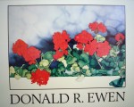 Cannon Beach Geraniums by Donald Ewen, hand-signed by artist - fine art poster print