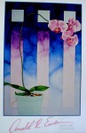 Orchid by Donald Ewen - offset lithograph fine art print, hand-signed in pencil