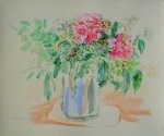 Roses At Villeneuve by Oskar Kokoschka - collectible collotype fine art print