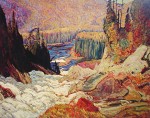 Falls, Montreal River by James Edward Hervey MacDonald - Group of Seven offset lithograph reproduction vintage fine art print