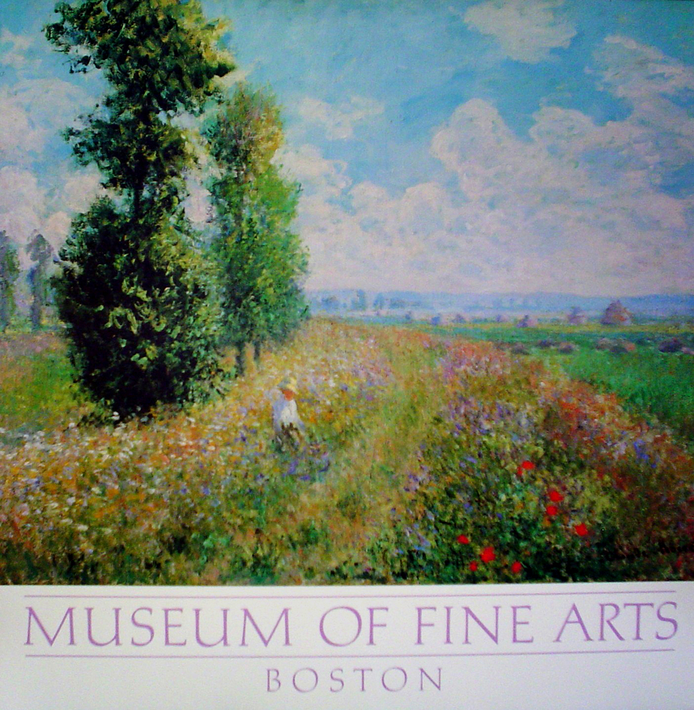 Poplars by Claude Monet - offset lithograph fine art poster print