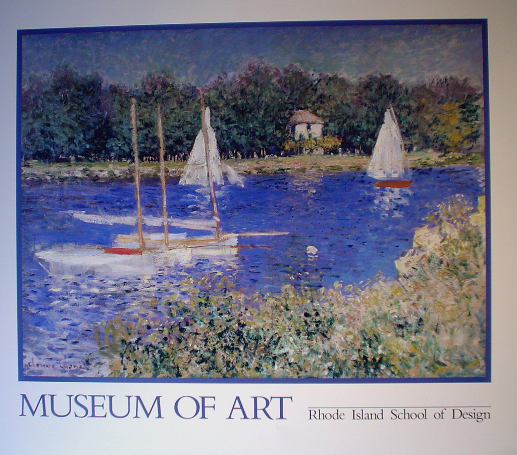 Le Bassin At Argenteuil by Claude Monet - offset lithograph fine art poster print