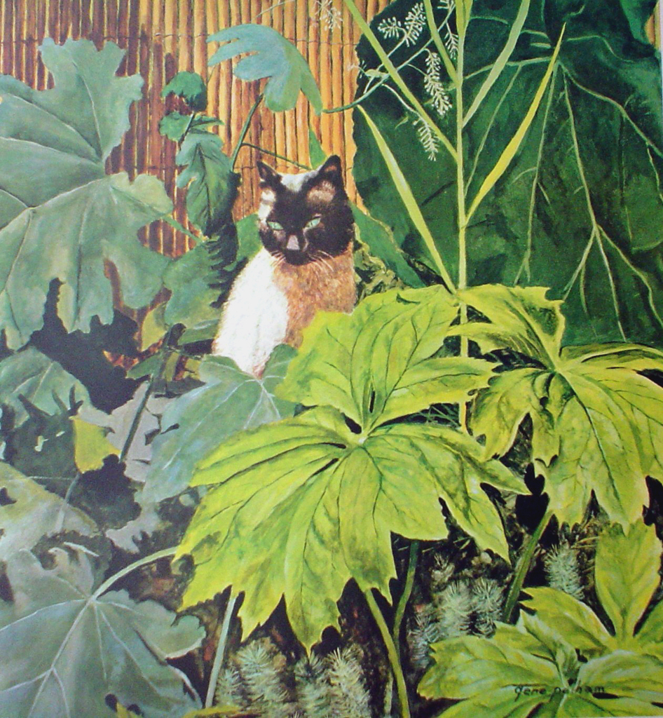 Noi Siamese Cat by Gene Pelham - offset lithograph fine art print