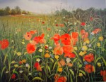 Field Abloom by Jacqueline Penney - offset lithograph fine art print