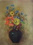 Wildflowers by Odilon Redon - collectible collotype fine art print