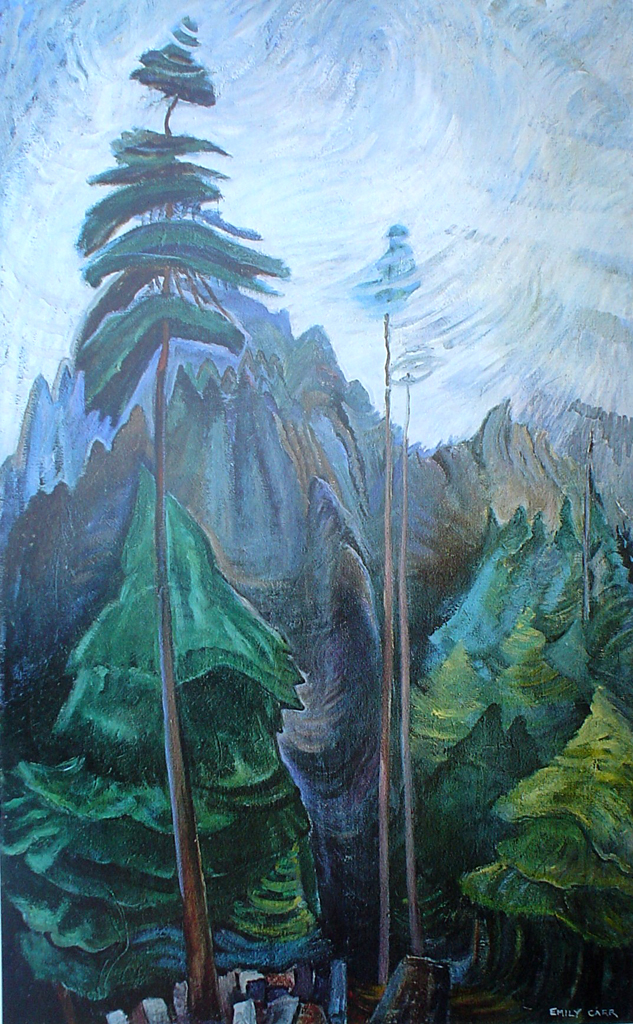 Mountain Forest by Emily Carr - offset lithograph fine art print