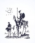 Don Quixote by Pablo Picasso - silkscreen reproduction fine art print