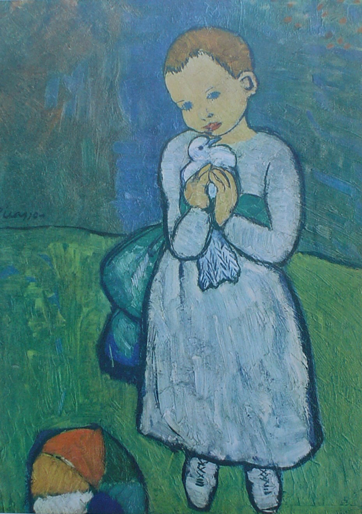 Child With Dove by Pablo Picasso - collectable collotype fine art print