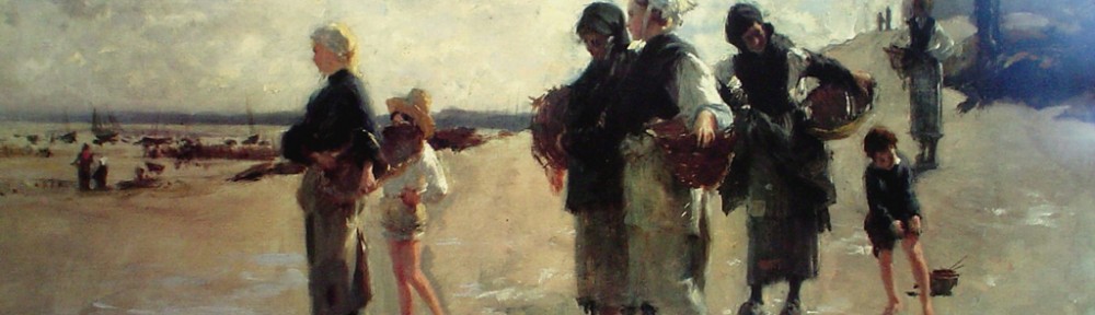 The Oyster Gatherers Of Cancale by John Singer Sargent, Museum of Fine Arts Boston - offset lithograph fine art poster print