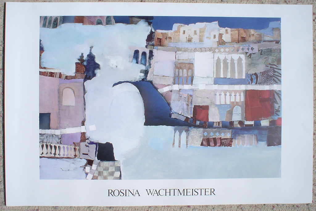 KerrisdaleGallery.com - stock ID# WR079ph - Fairy Tale Castle by Rosina Wachtmeister, shown with full margins - offset lithograph with metal foil insets fine art poster print
