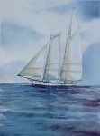 Full Sail by Stephen Bleinberger - offset lithograph fine art print