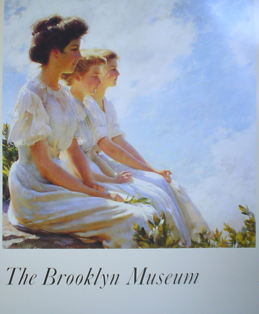 On The Heights by Charles Curran, The Brooklyn Museum - offset lithograph fine art poster print