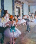 Dancing Class by Edgar Degas - offset lithograph fine art print