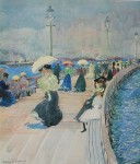 South Boston Pier by Maurice Prendergast - offset lithograph fine art print