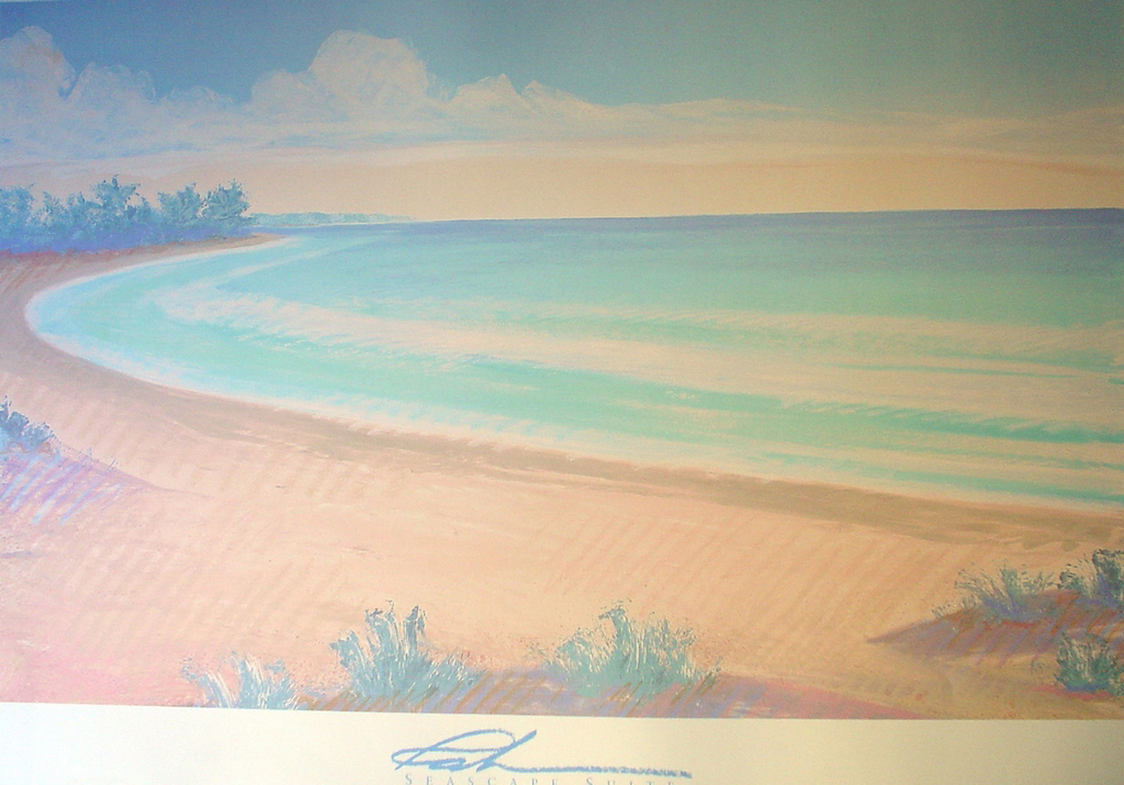 Hidden Cove, Seascape Suite by Michael Raburn - offset lithograph fine art poster print