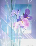 Imperial Iris by Oscar Tejeda - offset lithograph fine art print