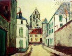 Suburban Street by Maurice Utrillo - collectable collotype fine art print
