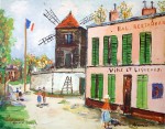 Rue À Sanois by Maurice Utrillo - collectible collotype fine art print