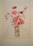 Floral Cosmia by Claire Winteringham - offset lithograph fine art poster print