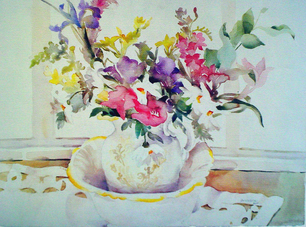 Emma's Bowl by Janet Walsh - offset lithograph fine art print