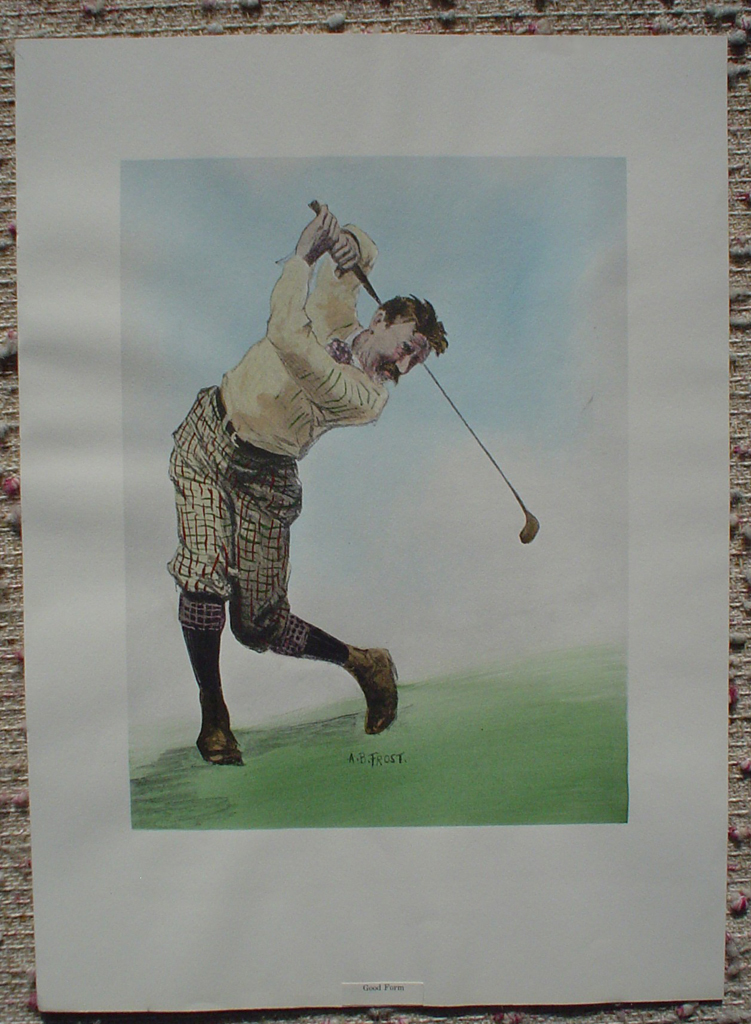 Good Form by A.B. (Arthur Burdett) Frost, shown with full margins - collectible collotype fine art print