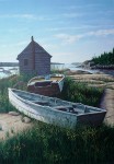 Stonington Harbour by Helen Rundell - original lithograph
