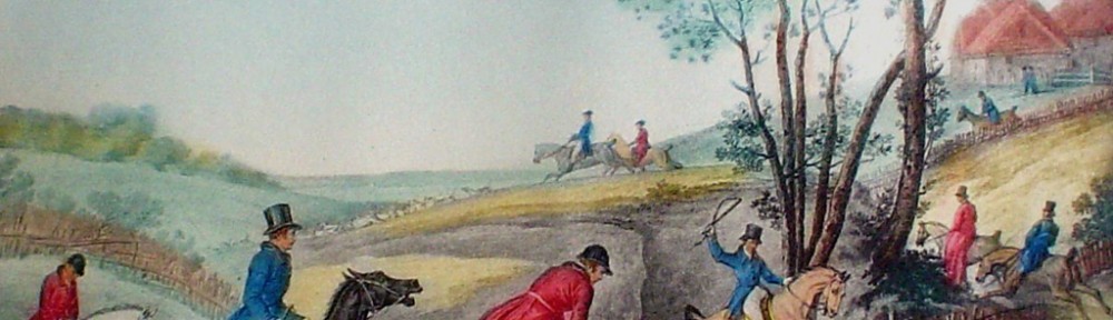 La Chasse by Carle Vernet - restrike etching, hand-coloured original print