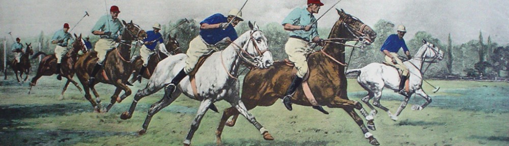 A Gallop On The Boards by George Wright - restrike etching, hand-coloured original print