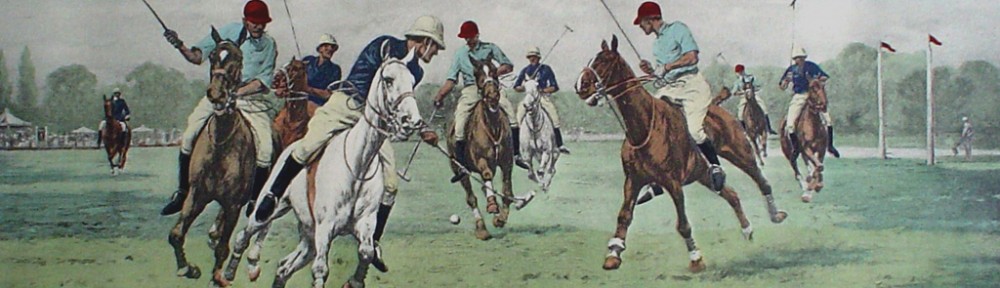 A Backhander Stops A Rush by George Wright - restrike etching, hand-coloured original print