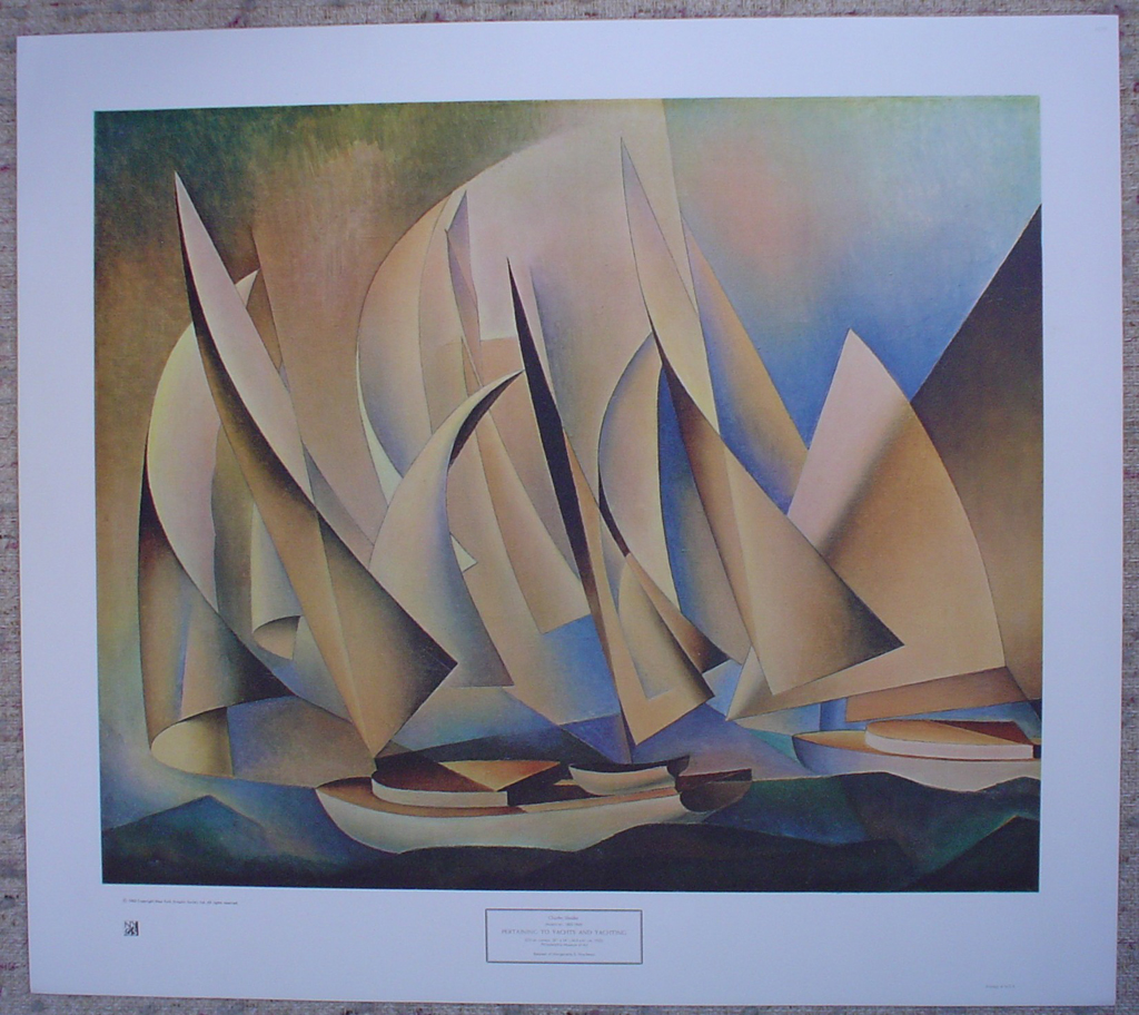 Pertaining To Yachts And Yachting by Charles Sheeler, shown with full margins - collectible collotype fine art print