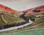 Swale Valley by Robert Barnes - original etching, signed and numbered 25/ 100