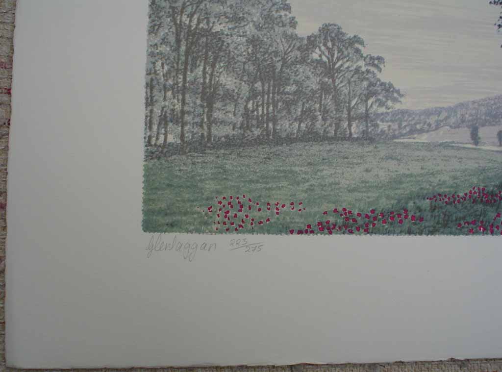 Glenlaggan by Dawn Matthews, title detail - original lithograph, signed and numbered 223/ 275