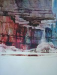 The Waterfall I by Michael Atkinson, Art Expo, shown with full margins - offset lithograph fine art poster print