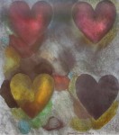 Flo-Master Hearts by Jim Dine, Baltimore Museum of Art 1983 - offset lithograph, collectible fine art poster