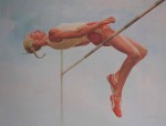 The High Jumper by Ken Danby - offset lithograph reproduction vintage fine art print